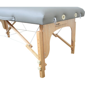 Eco-friendly portable massage table from FSC wood.