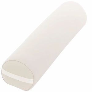 Flat Bottom spa table neck bolster roll is slightly-flattened to prevent rolling, 27"x6", 3/4 round.