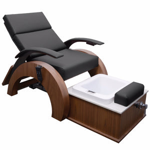 Spa pedicure lounge with modern European styling