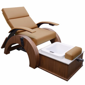 Spa pedicure lounge with modern European styling