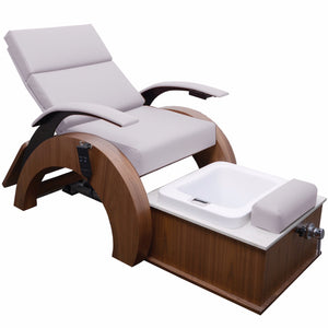 Spa pedicure lounge with modern European styling